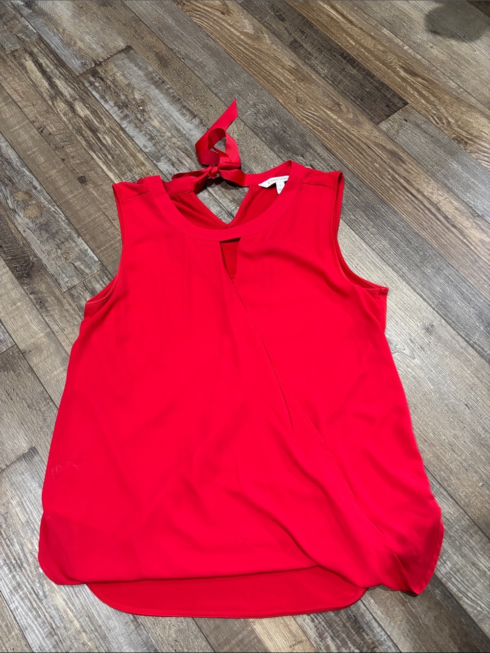 41 Hawthorn Bright Red Sleeveless Tie-Neck Camisole